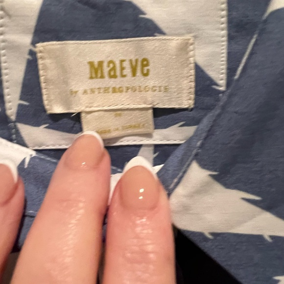 The Bettina Tiered Shirt Dress by Maeve Size 2X Pockets - Picture 5 of 6